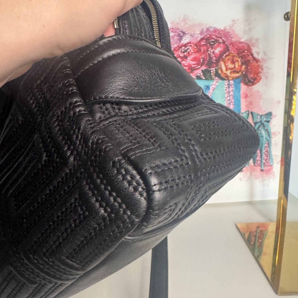 Versace Black Satchel with Gold Accents - Picture 10 of 16